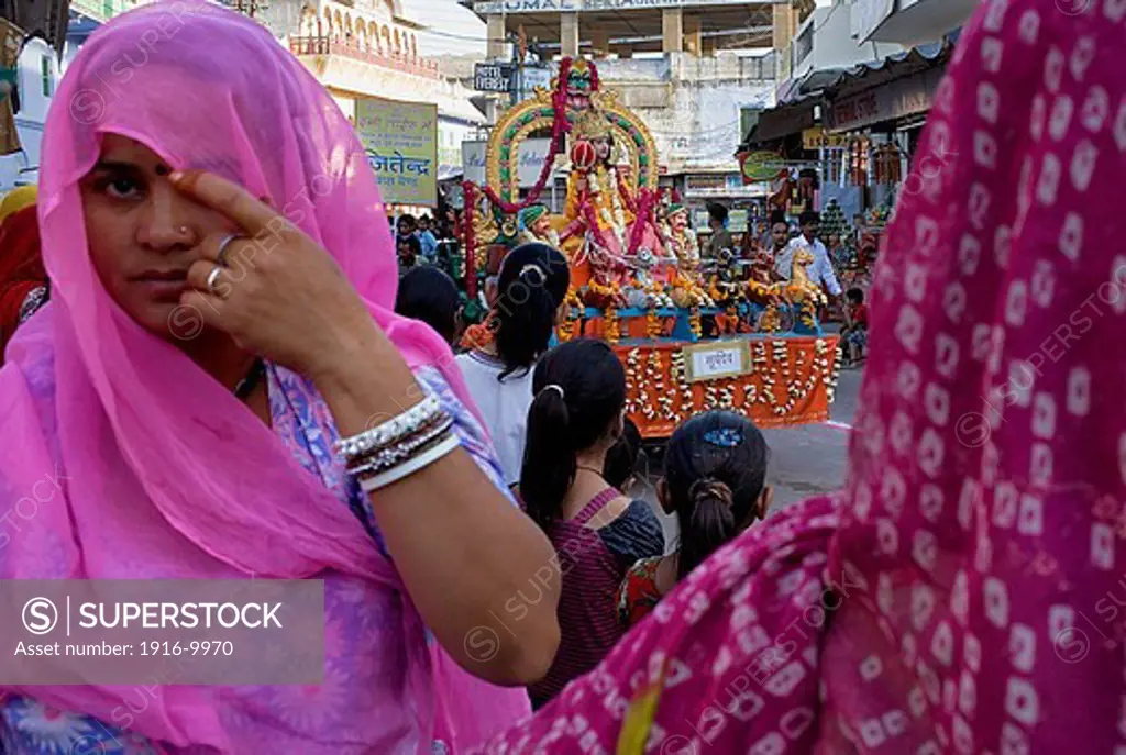 Gangaur festival,parade,pushkar, Rajasthan, india