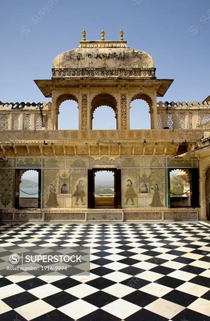 Terrace,City Palace,Udaipur, Rajasthan, india