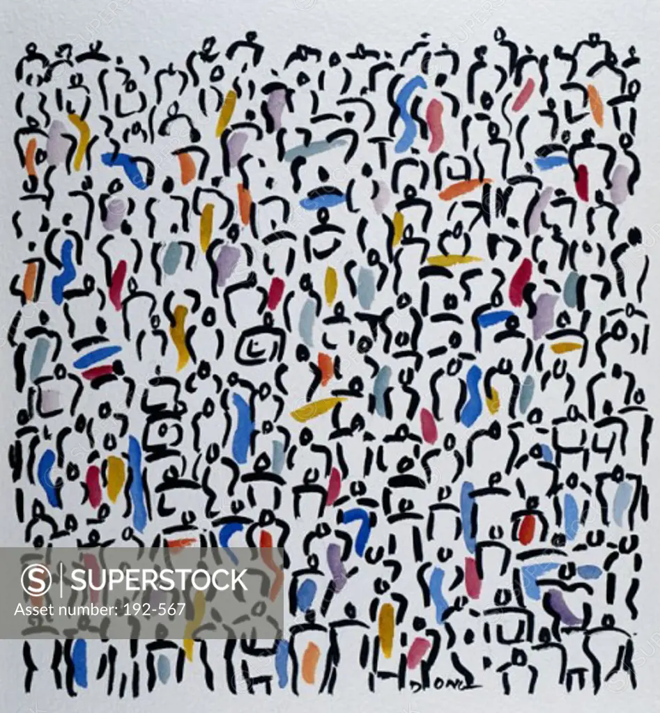 Crowd 25 Diana Ong (b.1940 Chinese-American) 