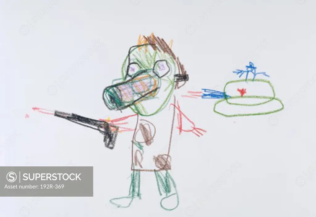 Soldier and Tank Art for Children 