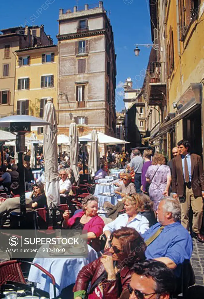 Rome Italy Cafe life in Piazza della Rotonda