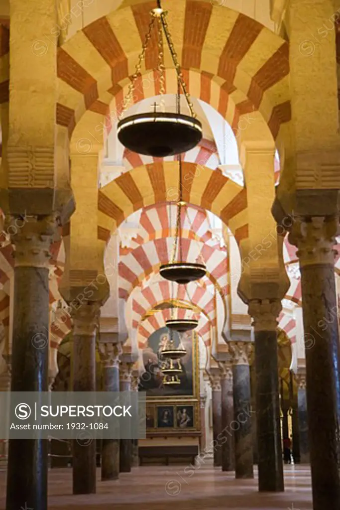 Cordoba Cordoba Province Spain Interior of La Mezquita The Great Mosque