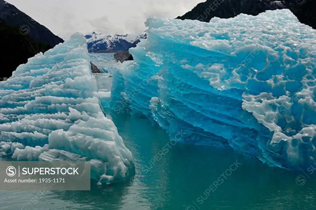 Glacier Tracy Arm Inside Passage Alaska Pacific Ocean