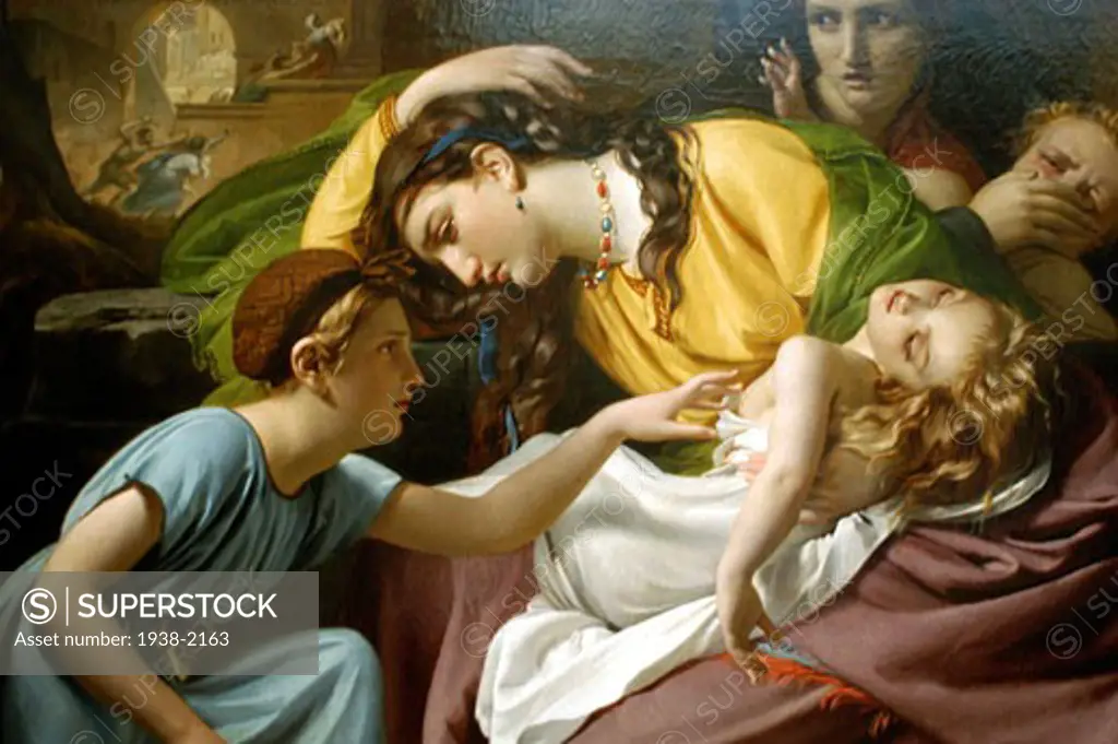 The Massacre of the Innocents  oil on canvas painting by belgian artist Francois Joseph Navez 1787 1869  in the Metropolitan Musem or Art of New York  Manhattan  New York City