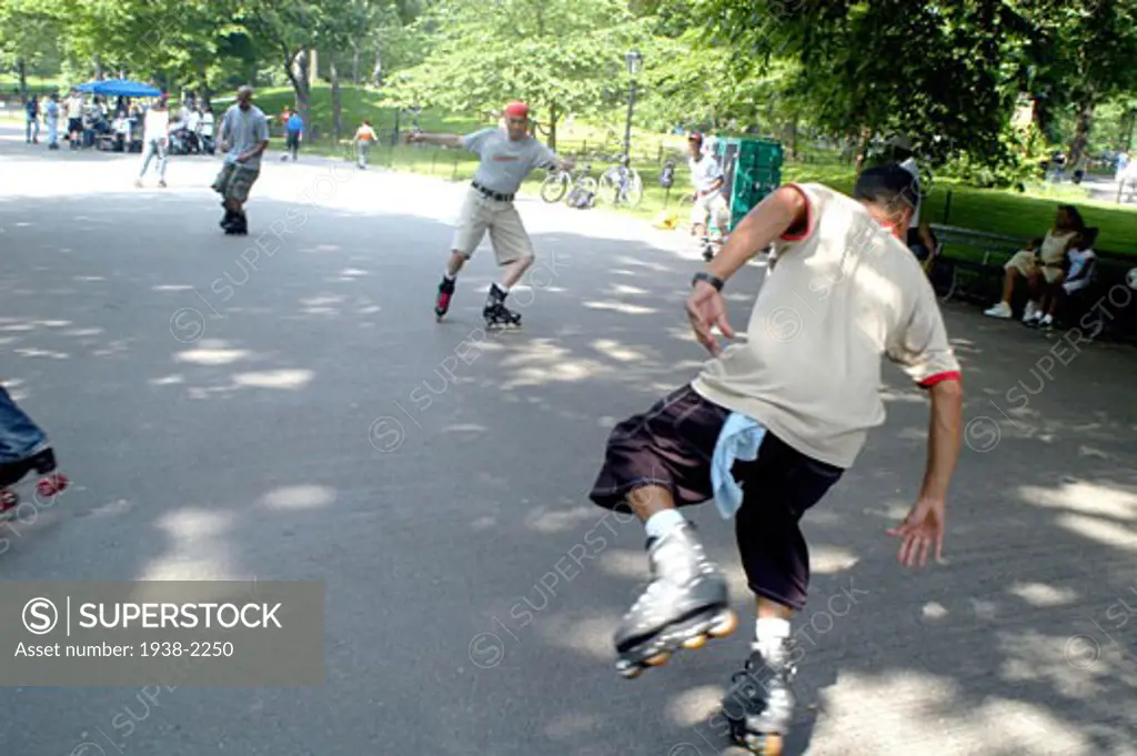 Skaters in Central Park