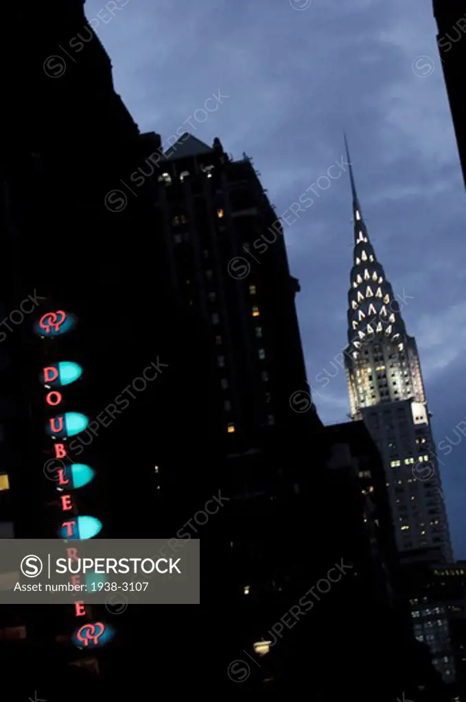 Skyscrapers in a city, Chrysler Building, Manhattan, New York City, New York State, USA