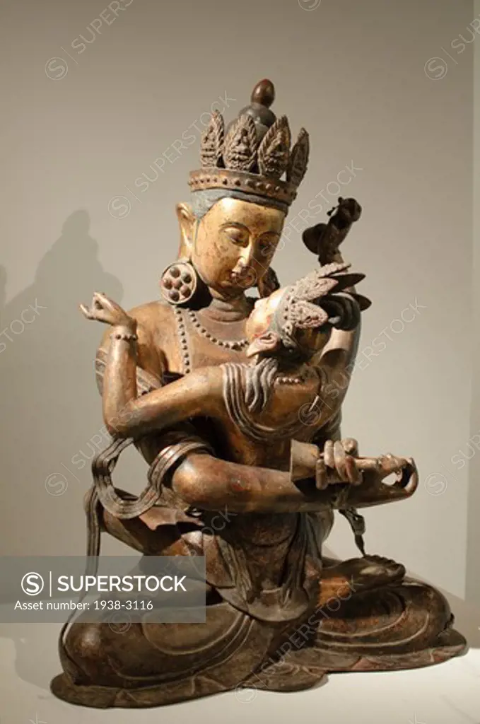 Vajradhara in Yab-Yum at Tibet House, New York City, New York State, USA
