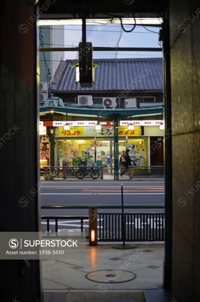 Street scene at Gion, Kyoto City, Honshu, Japan
