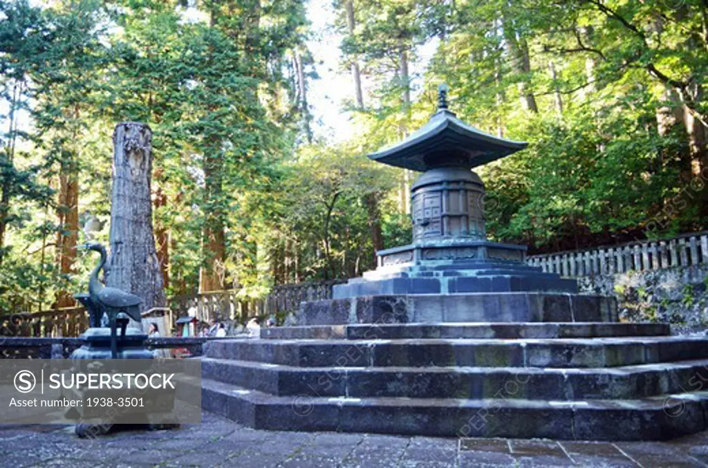 Fountain at a shrine, Nikko Tosho-gu, Nikko, Tochigi Prefecture, Kanto Region, Honshu, Japan