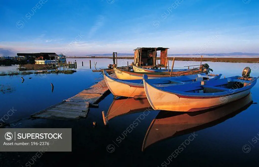 Greece, Macedonia, Boats in harbor