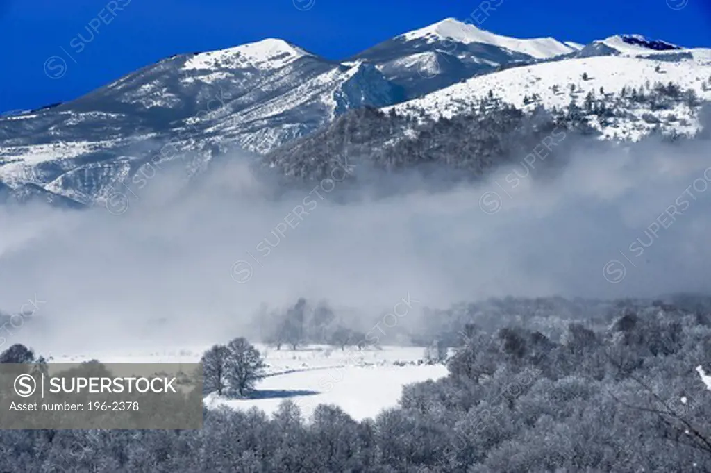 Greece, Macedonia, Winter landscape