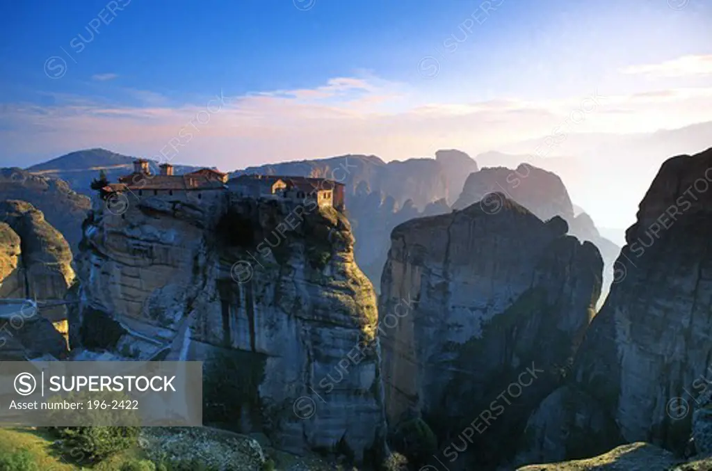Greece, Thessalia, Kalambaka, Monastery on top of rock
