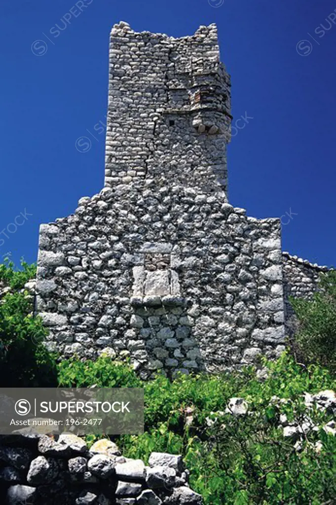 Greece, Peloponissos, Mani, Old stone house