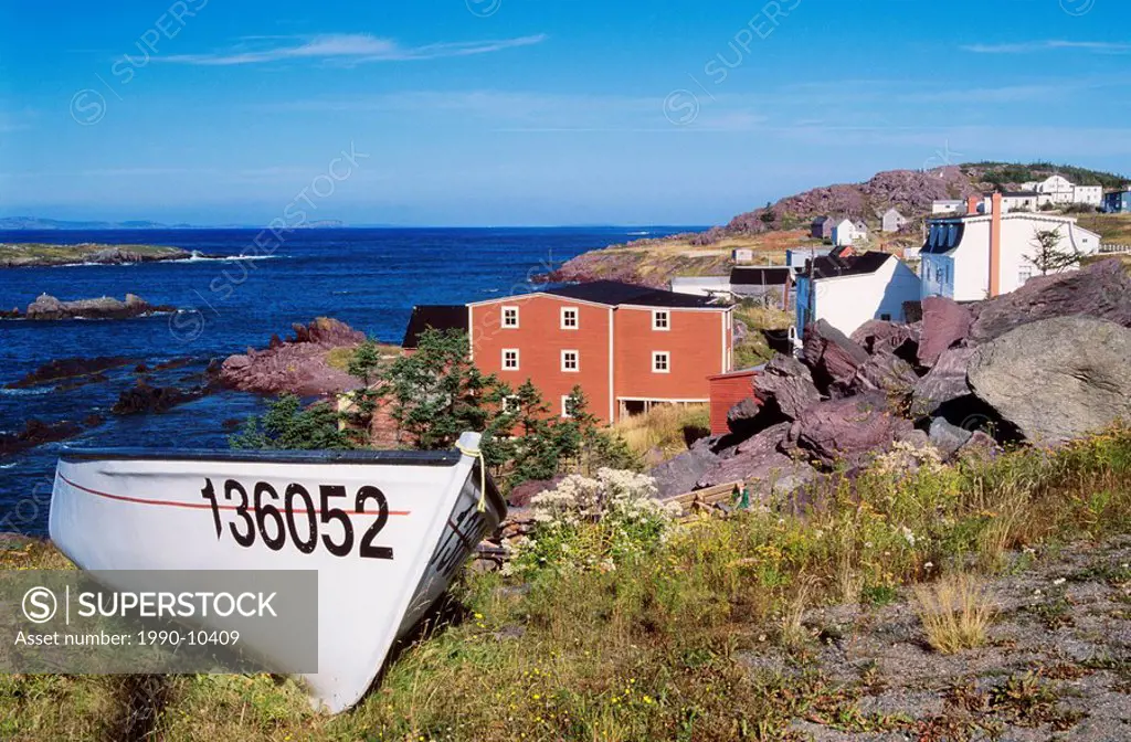 Fishing village of Red Cliff, Newfoundland, Newfoundland and Labrador, Canada