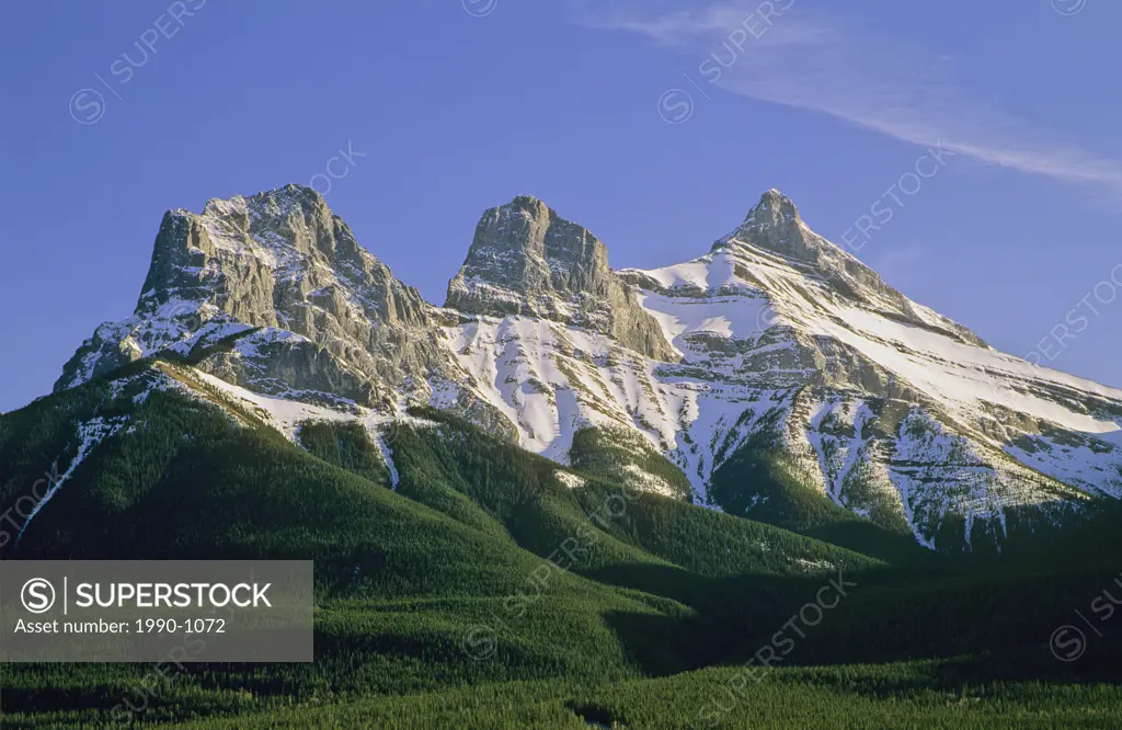 Three Sisters Mountains, Town of Canmore, Alberta, Canada