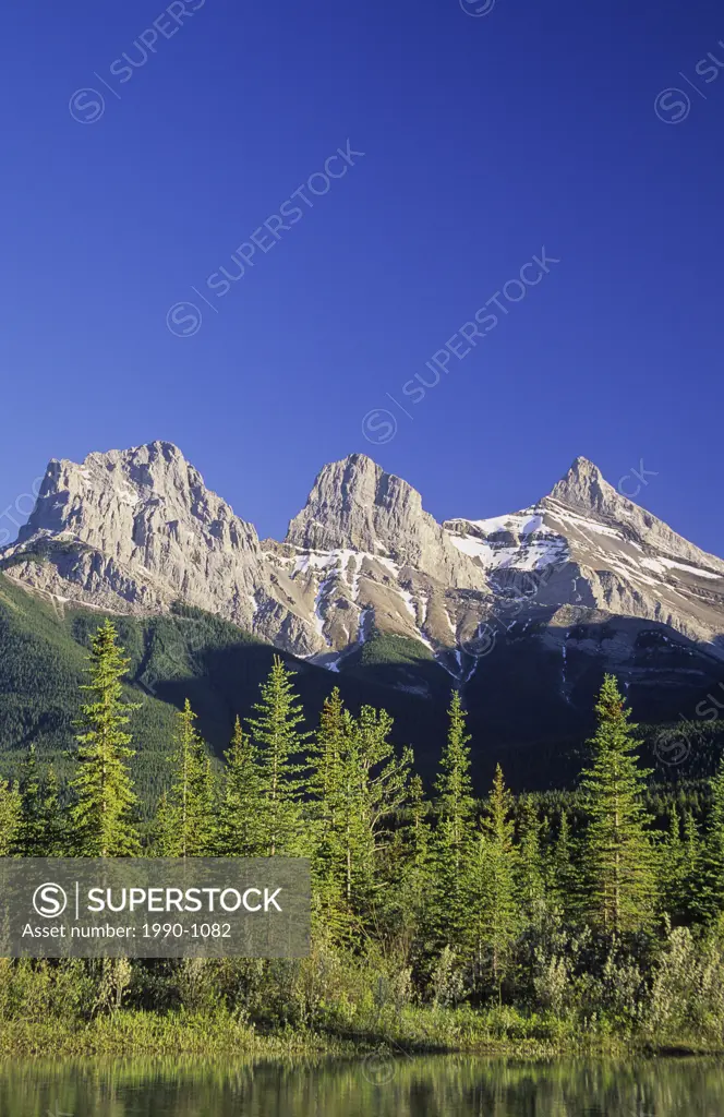 Three Sisters Mountains, Canmore, Alberta, Canada