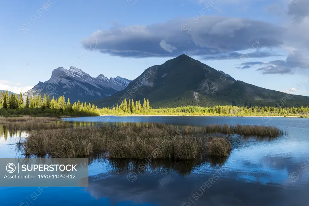 Sulphur Mountain and Mount Rundle, Vermilion Lakes, Banff National Park, Alberta, Canada