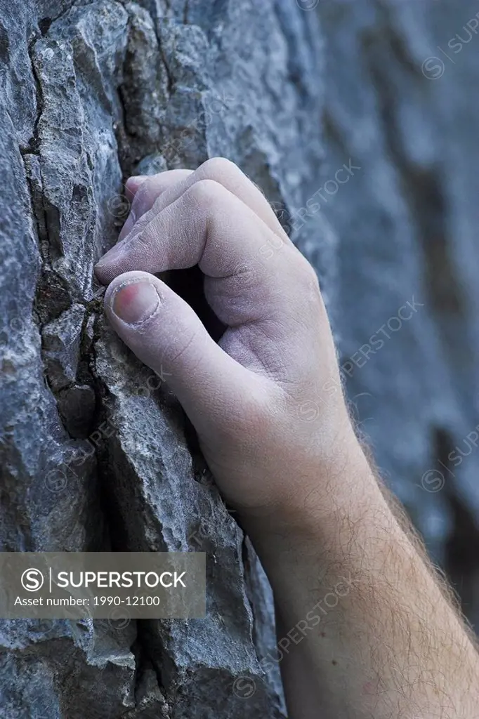 Rock Climbing _ Hand detail