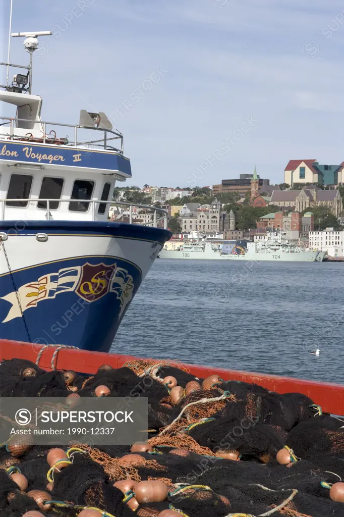 Fishing Boat, docked, St. John´s, Newfoundland, Canada, City