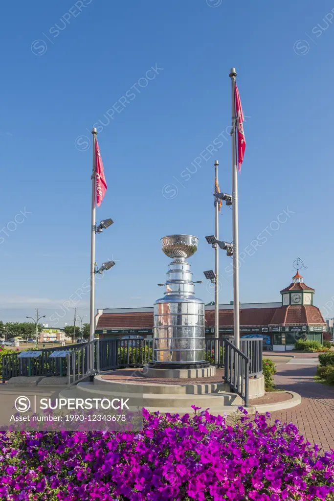 Giant Stanley Cup replica, Edmonton, Alberta, Canada
