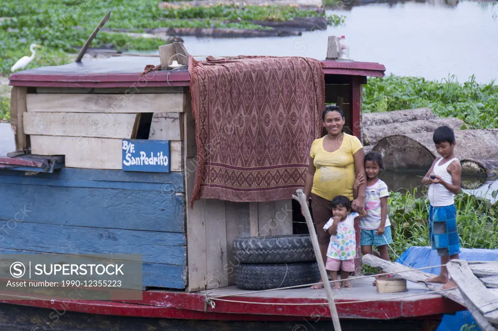 Locals, Iquitos, the largest city in the Peruvian rainforest and the fifth-largest city of Peru