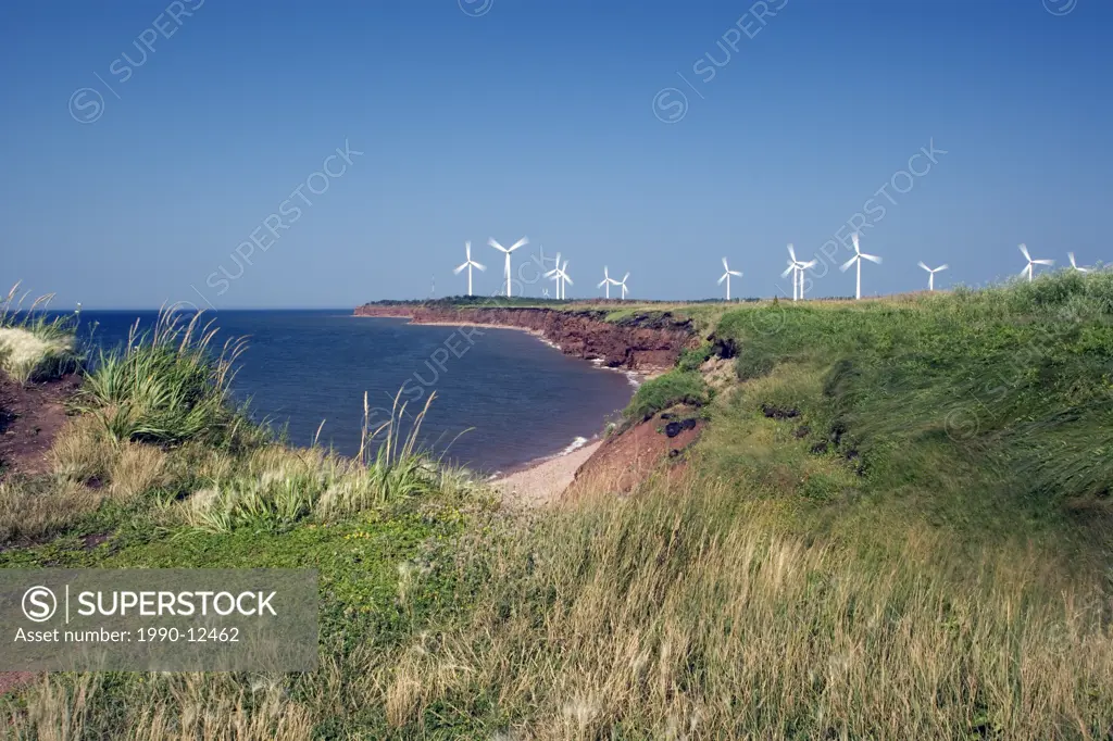 Wind Turbines at North Cape, Prince Edward Island, Canada, alternate energy, wind energy