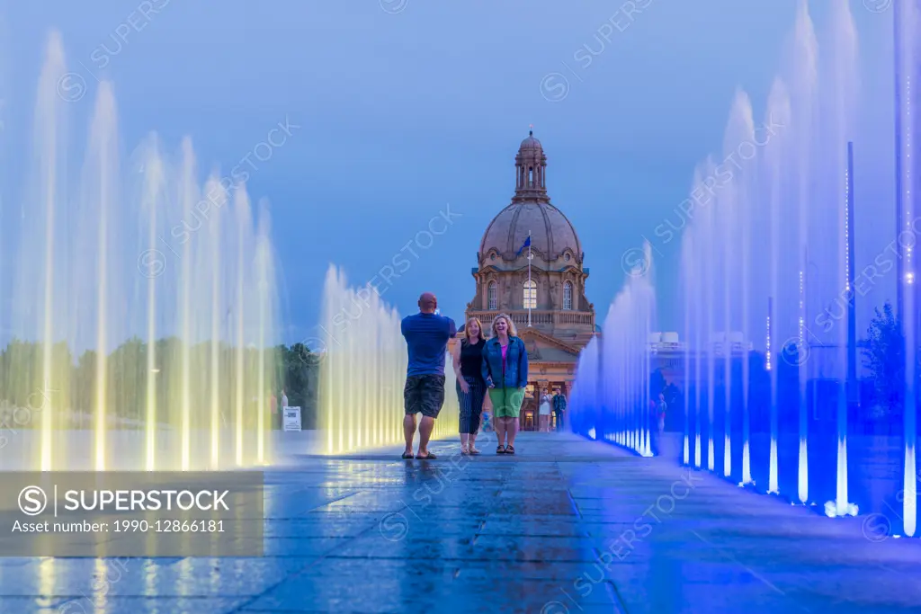 Fountain, Alberta Legislature, Edmonton, Alberta, Canada