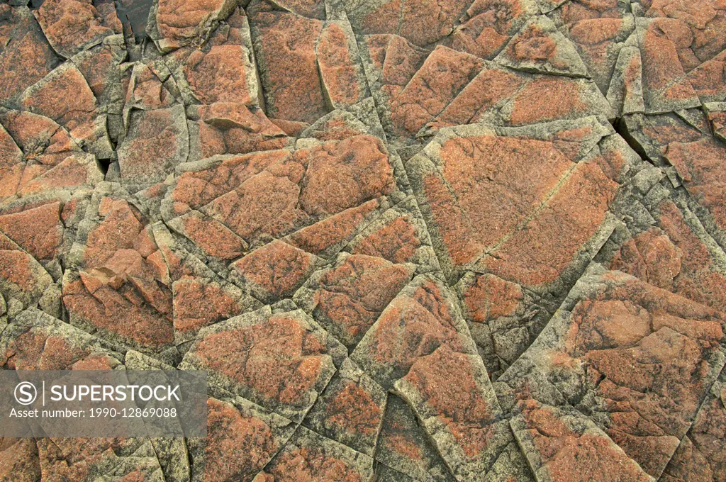 Rocks with unique pattern along Lake Superior, near Grand Marais, MN, USA