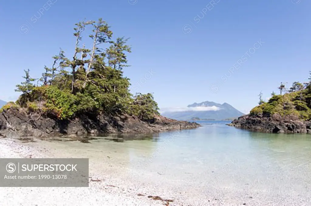 Islet near Tofino, Clayoquot Sound, Vancouver Island, British Columbia, Canada