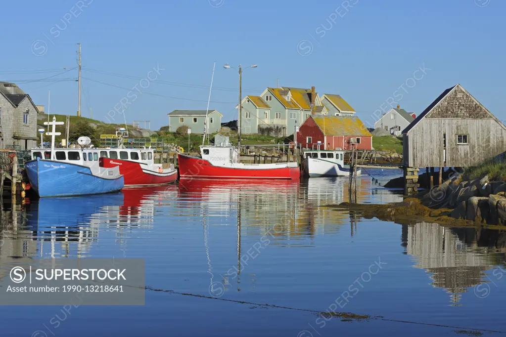 Coastal fishing village on the Atlantic Ocean Peggy's Cove Nova Scotia Canada