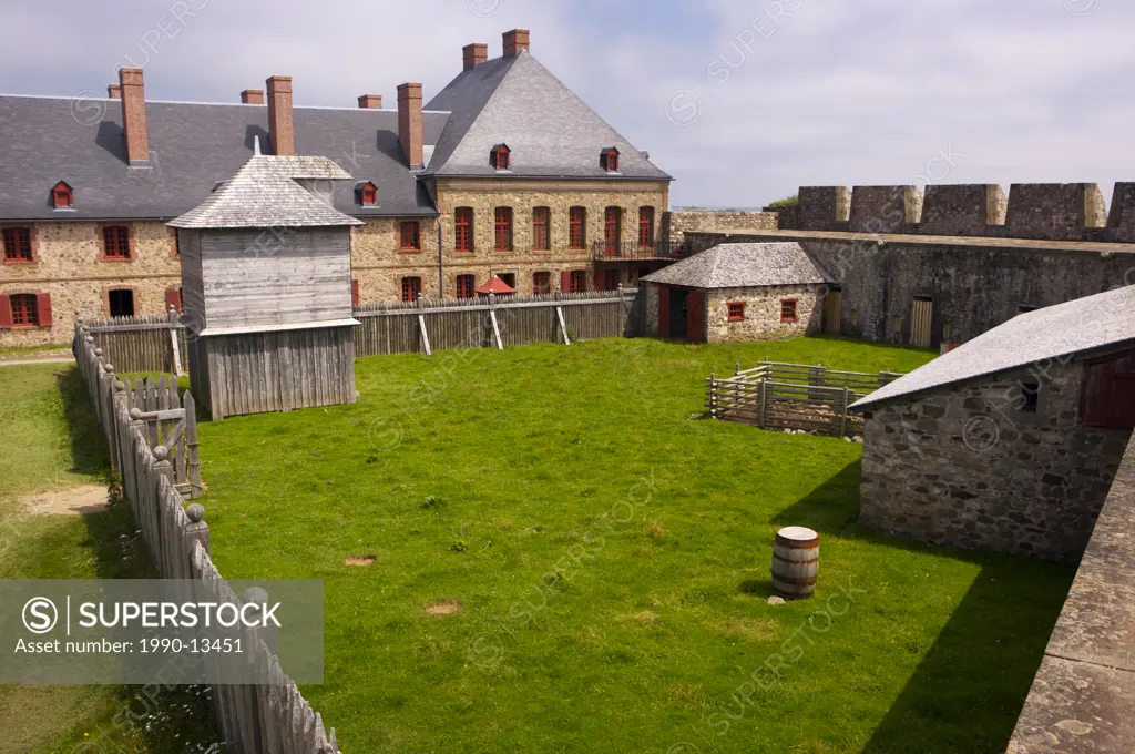 Grounds of the King´s Bastion at the Fortress of Louisbourg, Louisbourg National Historic Site, Highway 22, Fleur de lis Trail, Marconi Trail, Cape Br...