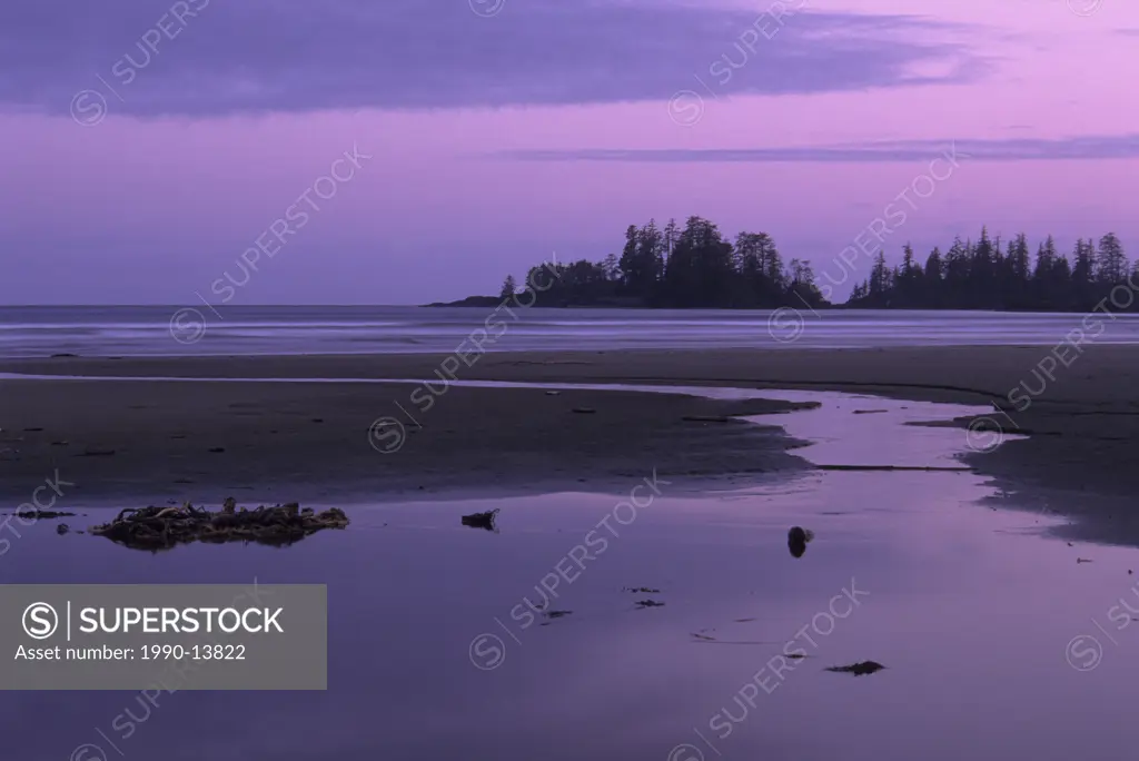 Twilight, Long Beach, Pacific Rim National Park, British Columbia, Canada