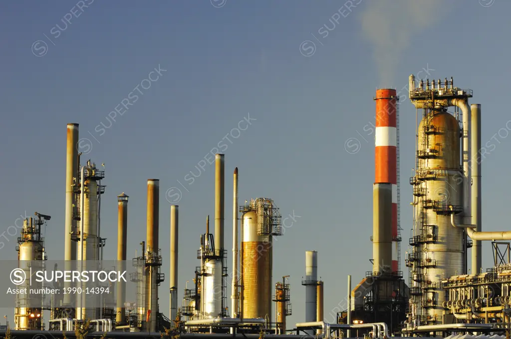 Oil refinery, Edmonton, Alberta, Canada