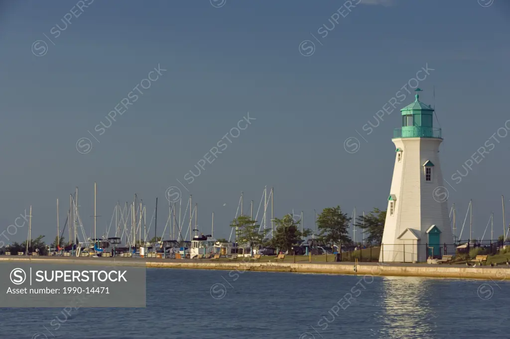 Port Dalhousie Harbour and lighthouse on Lake Ontario, St. Catharines, Ontario, Canada