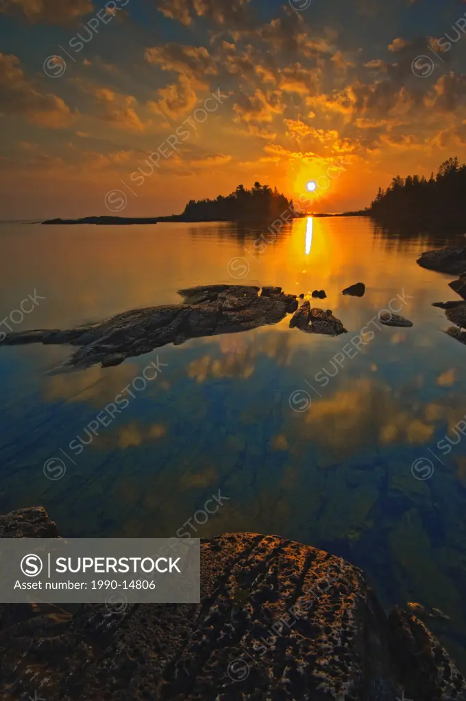 Sunrise at Burnt Point, Fathom Five National Marine Park, Ontario, Canada