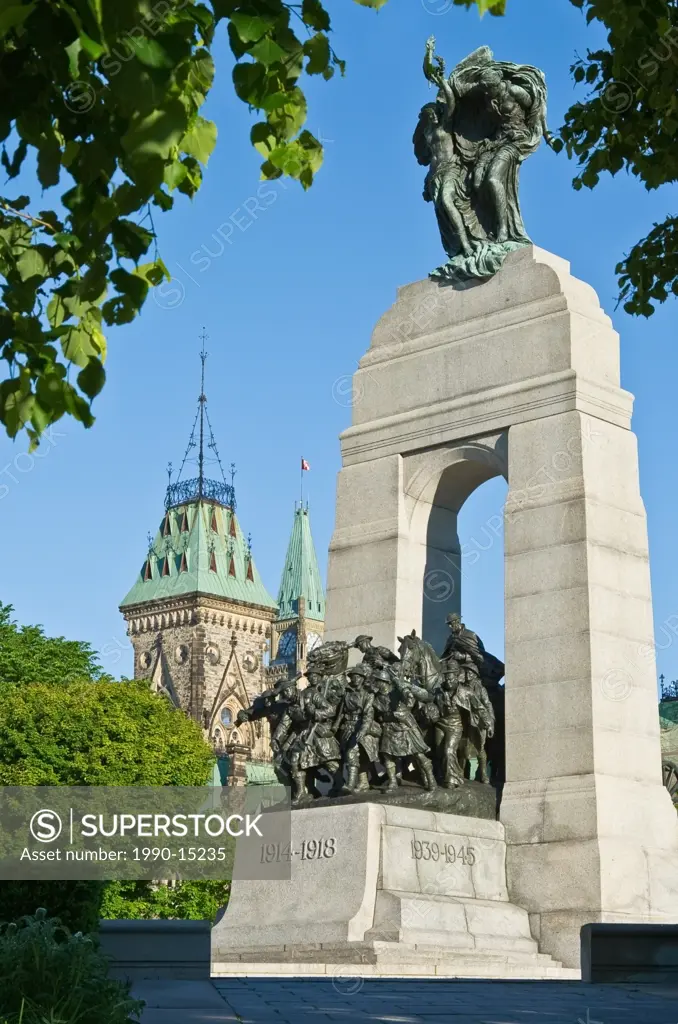 Monument honouring Canadian soldiers who died for their country, Ottawa, Ontario, Canada