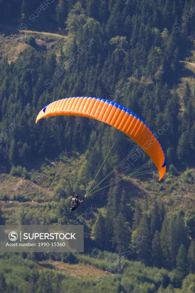 Paragliders can often be seen launching their colorful foils off Mount Maxwell and riding the thermals above the Fulford Valley on Salt Spring Island,...
