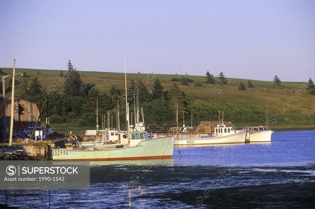 French River lobster boats, Prince Edward Island, Canada