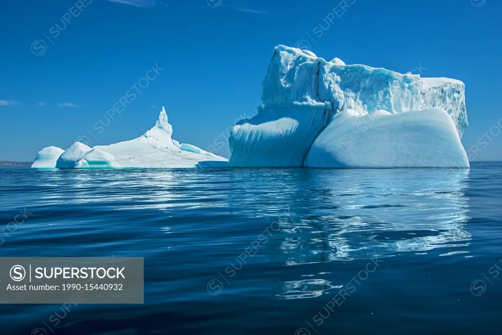 Icebergs in the Atlantic Ocean, St. Anthony, Newfoundland & Labrador, Canada
