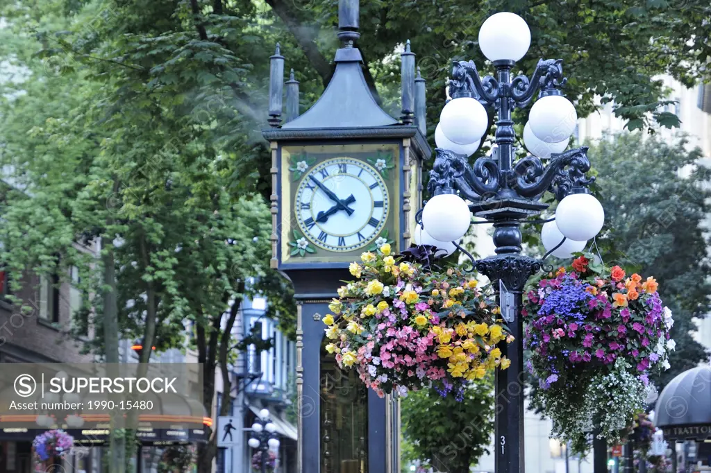 Steam_powered clock, Gastown, Vancouver, British Columbia, Canada