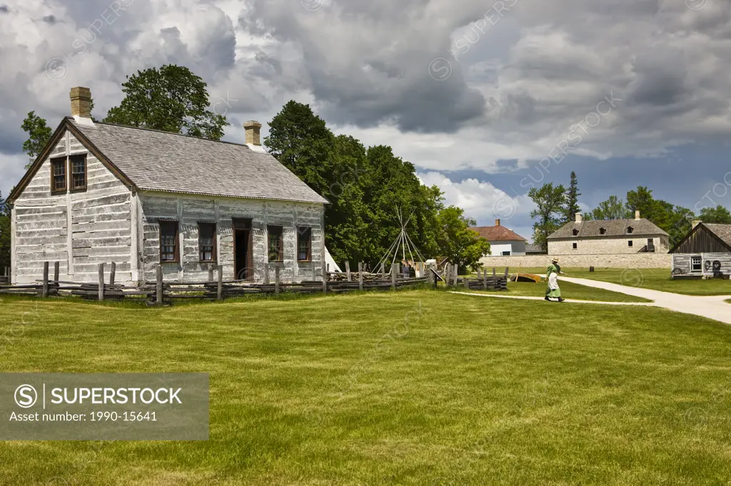 Farm manager´s house, Lower Fort Garry, a National Historic Site, Selkirk, Manitoba, Canada