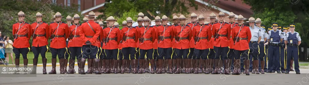 Sergeant Major´s Parade and graduation ceremony at the RCMP Academy, Regina, Saskatchewan, Canada