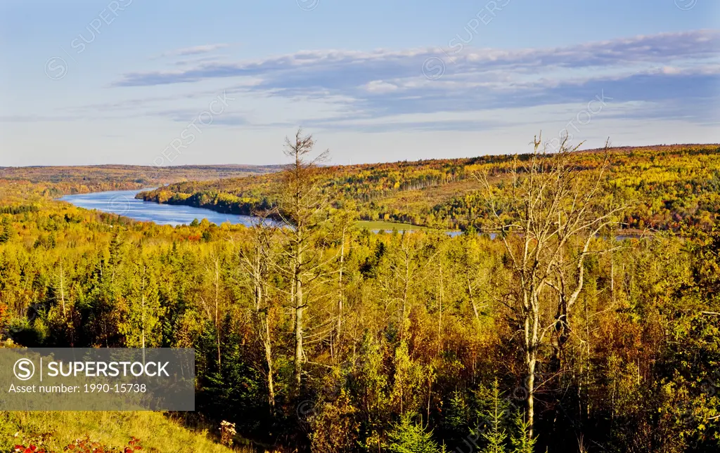 St. John River near Lower Queensbury, New Brunswick, Canada