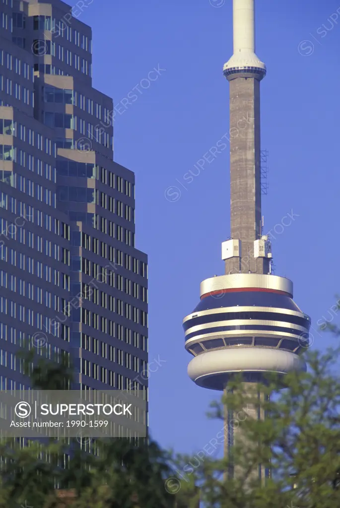 BCE bldg with CN tower, Toronto, Ontario, Canada