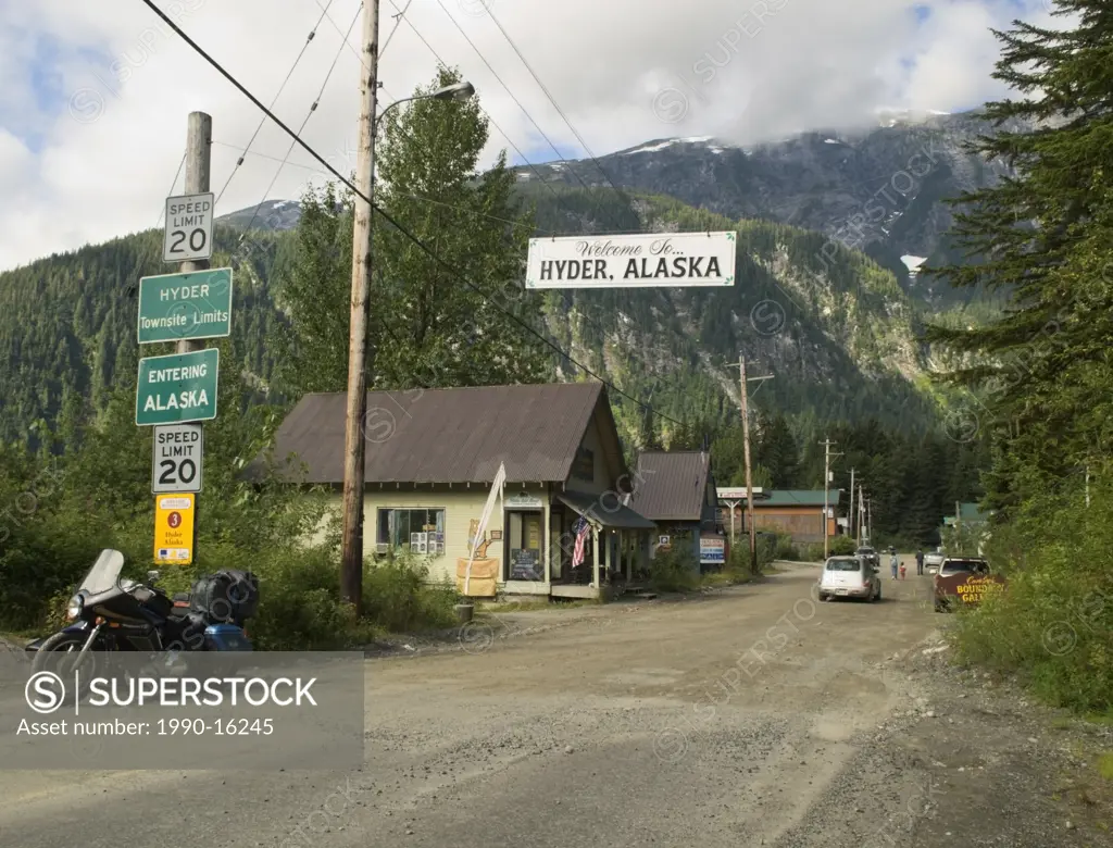 Main Street, Hyder, Alaska, United States of America