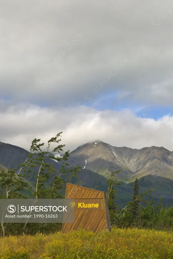 Sign, Kluane National Park, Yukon Territory, Canada