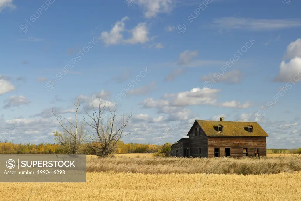 Abandoned house near Fort Saskatchewan, Alberta, Canada