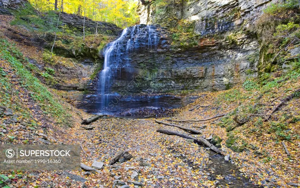 Tiffany Falls, Bruce Trail, Niagara Escarpment, Hamilton, Ontario, Canada