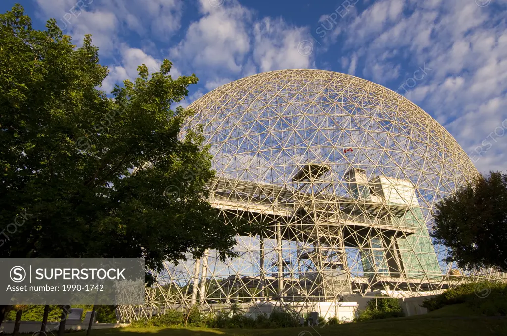 Montreal Biosphere a geodesic dome originally built as US pavillion at Expo 67, Montreal, Quebec, Canada