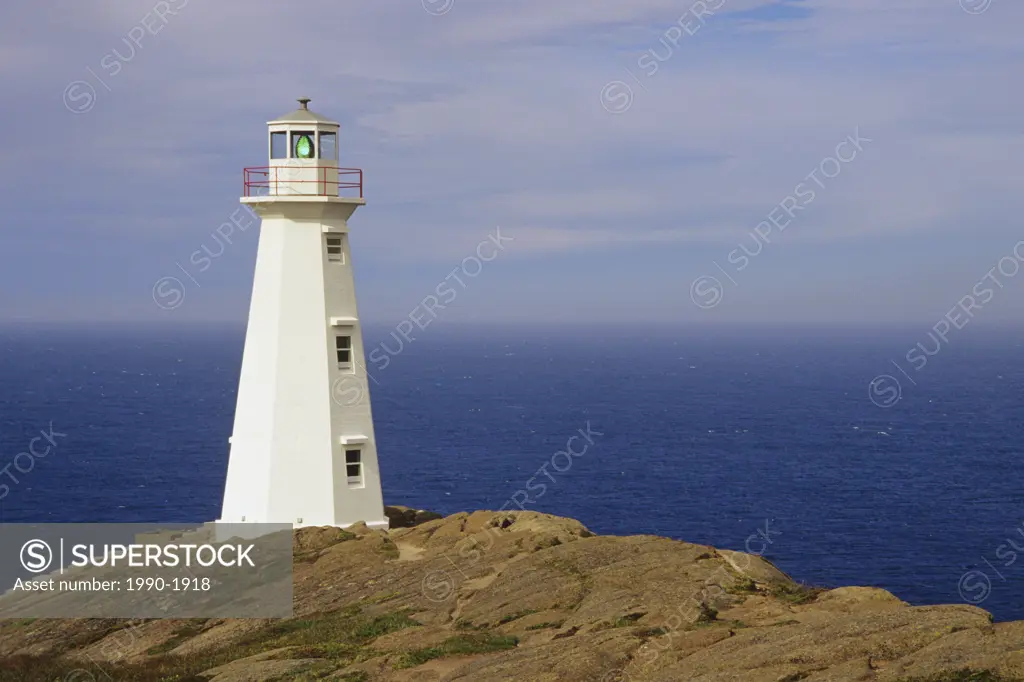 Most easterly North American Lighthouse on Atlantic Ocean, Cape Spear, Newfoundland, Canada